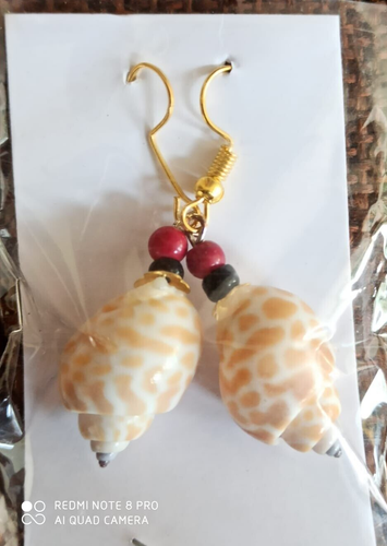 NEW CONCH BEAD FANCY EARRINGS WOMEN / GIRLS FASHION DESIGNER JEWELLERY GIFT
