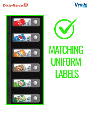 (10) Vending Machine Label Variety Pack - A&W Cream Soda - Coke Zero Vanilla