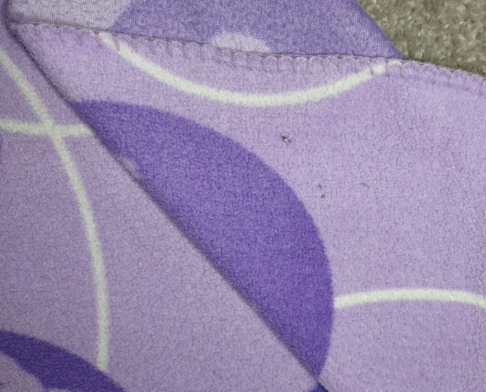 Cobertor fino vintage Care Bears roxo compartilhamento sorvete sundae lã lance 46x64 - Imagem 3 de 4