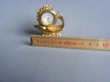 Wohnaccessoire Uhr Miniatur zum Sammeln Miniatur Setzkasten Figuren Messing