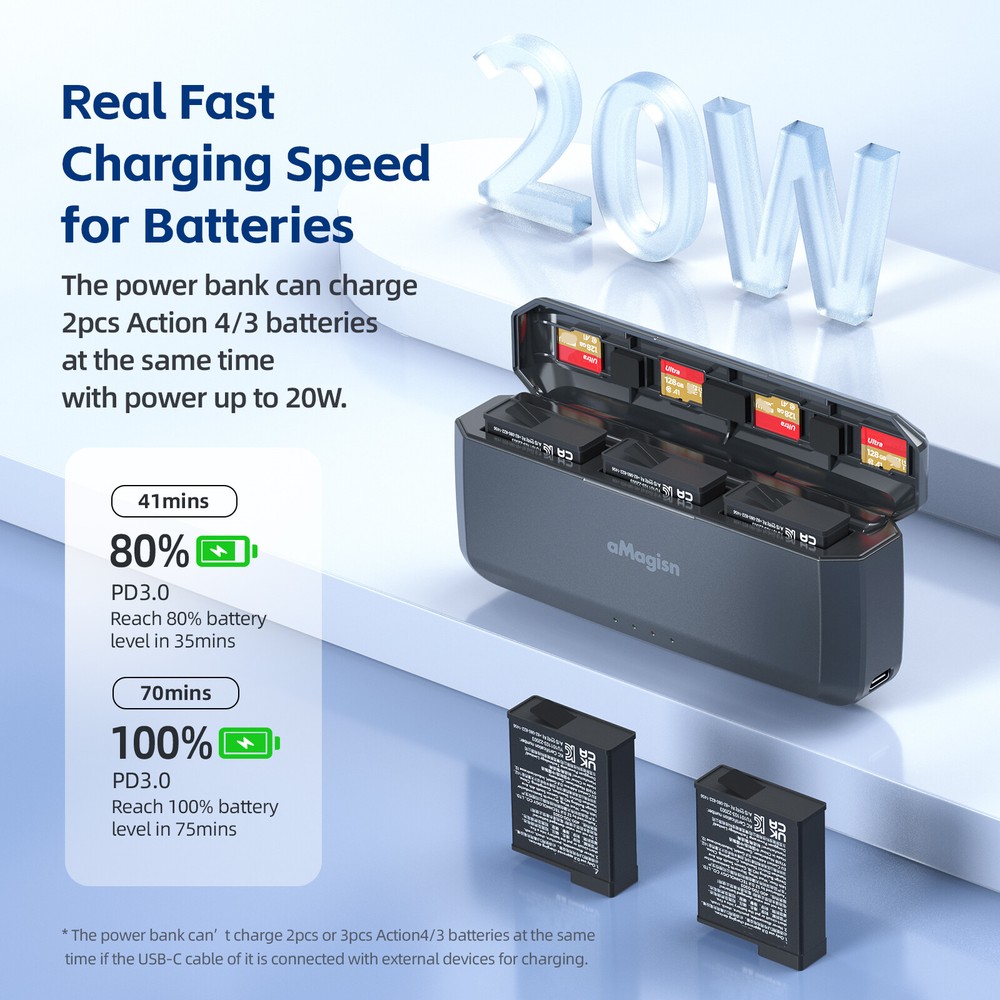 DJI Osmo Action 4/3 Fast Charging Power Bank with Dock