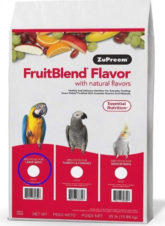 Pellets 35 Pounds Fruit Blend Bird