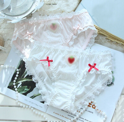 Japanese Kawaii Lolita Mori Girls Mid Waist Briefs Panties Underwear briefs
