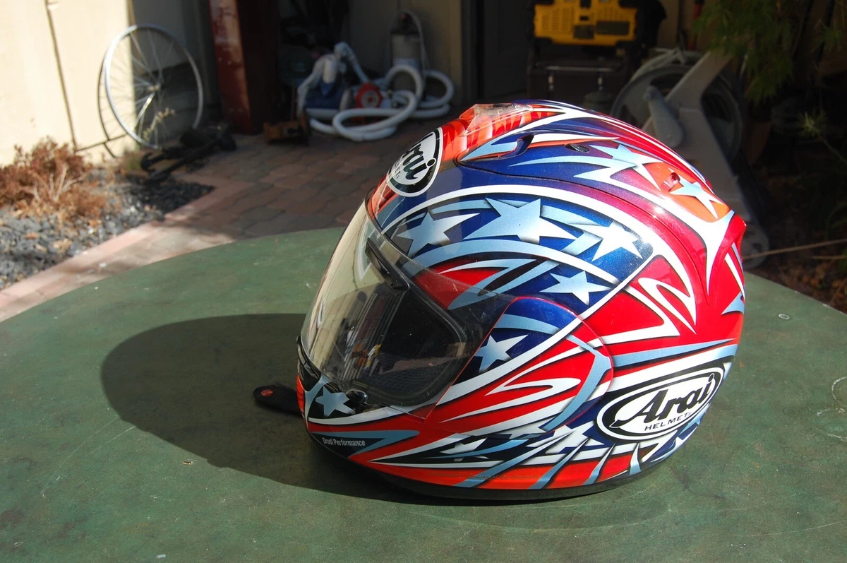 ARAI RX-7 CORSAIR COLIN EDWARDS MOTORCYCLE HELMET - Medium | eBay