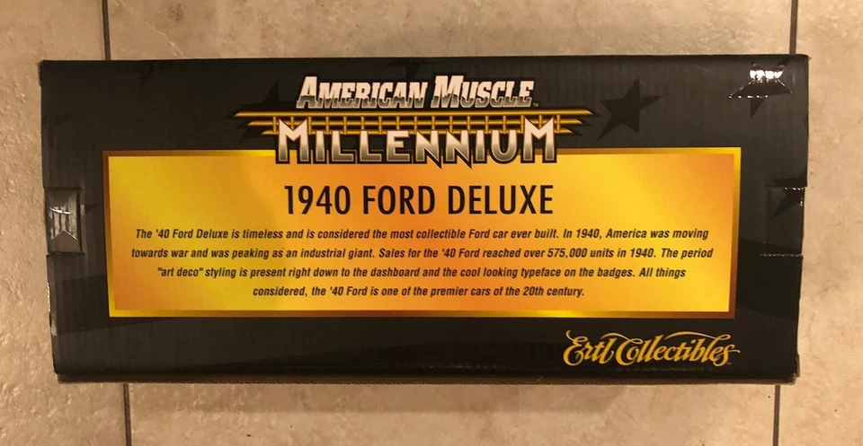 Ertl American Muscle Millennium 1940 Ford Deluxe 1:18 Scale Limited Edition - Image 4 of 4