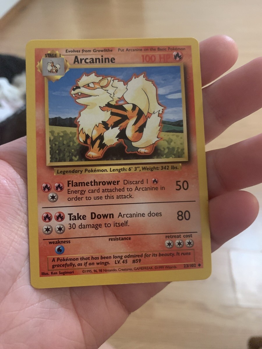 ARCANINE - Base Set - 23/102 - Uncommon - Pokemon Card - Unlimited