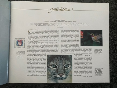 WILDLIFE USPS AMERICAN COMMEMORATIVES Book, Sealed 50 stamp Sheet - Picture 3 of 6