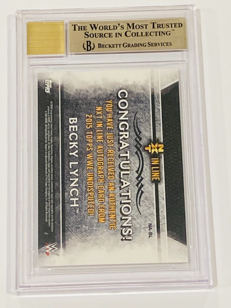 ベッキーリンチwweサイン色紙 ベッキーリンチwweサイン色紙 Becky Lynch 2015 Topps WWE Undisputed