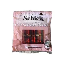 Schick Personal Touch Razor 4 Refill Cartridges Blades Aloe Moisturizing Strip