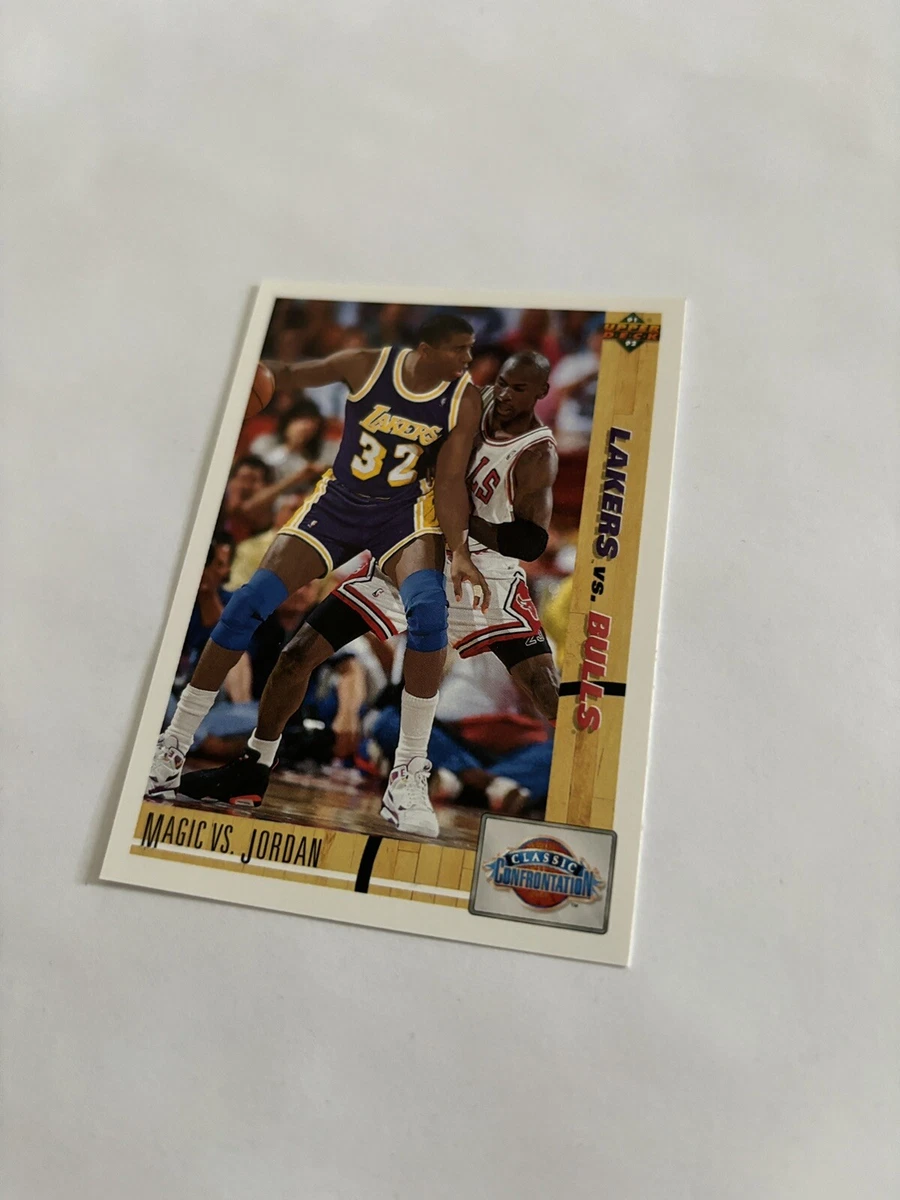 1991-92 Upper Deck Magic Johnson Vs Michael Jordan #34 Lakers Vs 