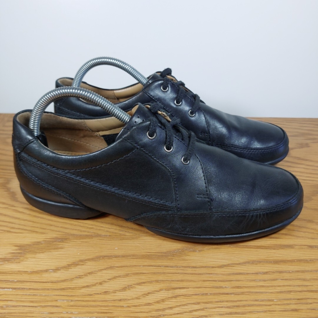 Clarks Mens shoes size UK H, Extra Wide Black Lace Up Leather - Main Image