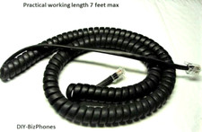 Black 12Ft Handset Cord for IPitomy IP Phone IP290 IP550 Receiver Curly