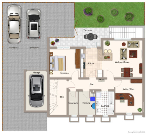 Haus mit 3 Wohnungen, 2 Garagen, Stellplätzen und Garten.Winnweiler/ Deutschland - Bild 2 von 11