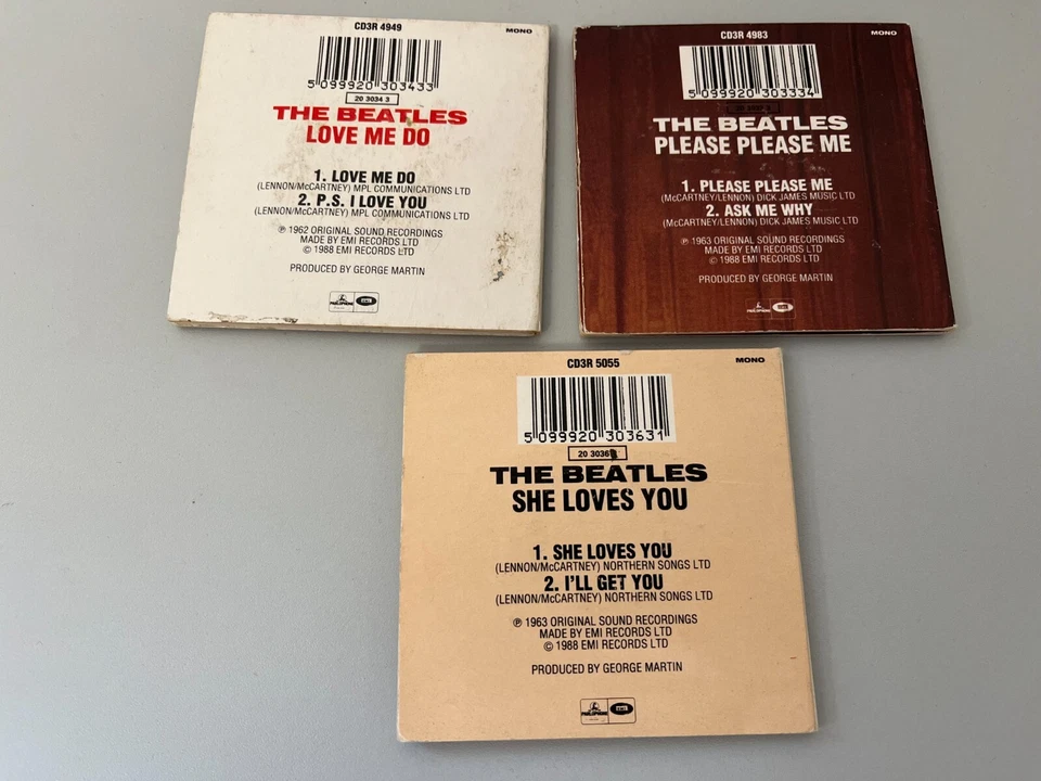 The Beatles – She Loves You, Love Me Do, Please Me - 3x 3" Inch Mini CD Singles - Bild 3 von 3