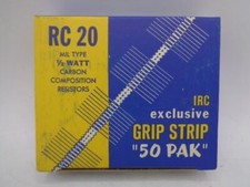 50 IRC Mil Type RC 20 Carbon Composition Resistors, .5W 3300 Ohm