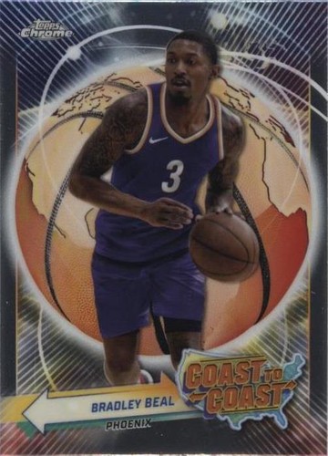 BRADLEY BEAL 2023-24 TOPPS 3 FULL COURT SIGNS BRONZE WIZARDS AUTO