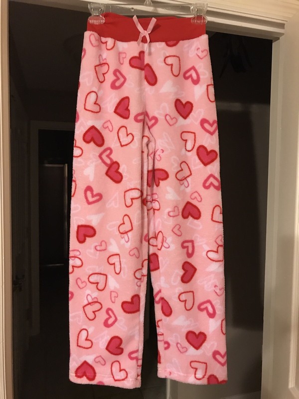Free Ship!  Love Is . . . Soft Plush Pajama Bottoms - Girls 14 - 16 - Free Ship!