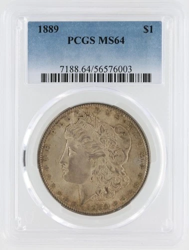 1889 Morgan Silver Dollar PCGS MS65 S$1 Philadelphia Minted No Reserve