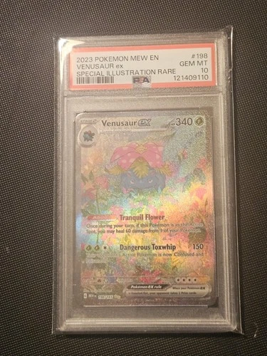 Pokémon TCG Venusaur EX Card 198/165 SV Sir Scarlet & Violet 151 PSA 10 GEM MT
