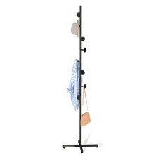 Coat Rack Freestanding, Black Coat Tree With 8 Hooks Metal Coat Stand for Ent...