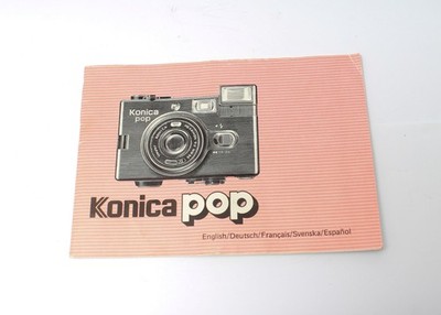 Konica Pop Bedienungsanleitung in 5 Sprachen  Nr.B.369