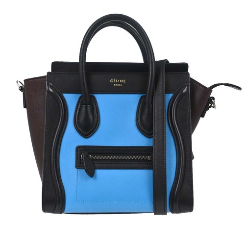 Best07/ Celine Tricolor Micro Luggage 2Way Tote Bag VMM-0184 VCT-0114  NQ10813