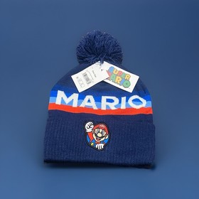 SUPER MARIO BROS. Official Nintendo Licensed Embroidered Beanie Winter Hat - NES