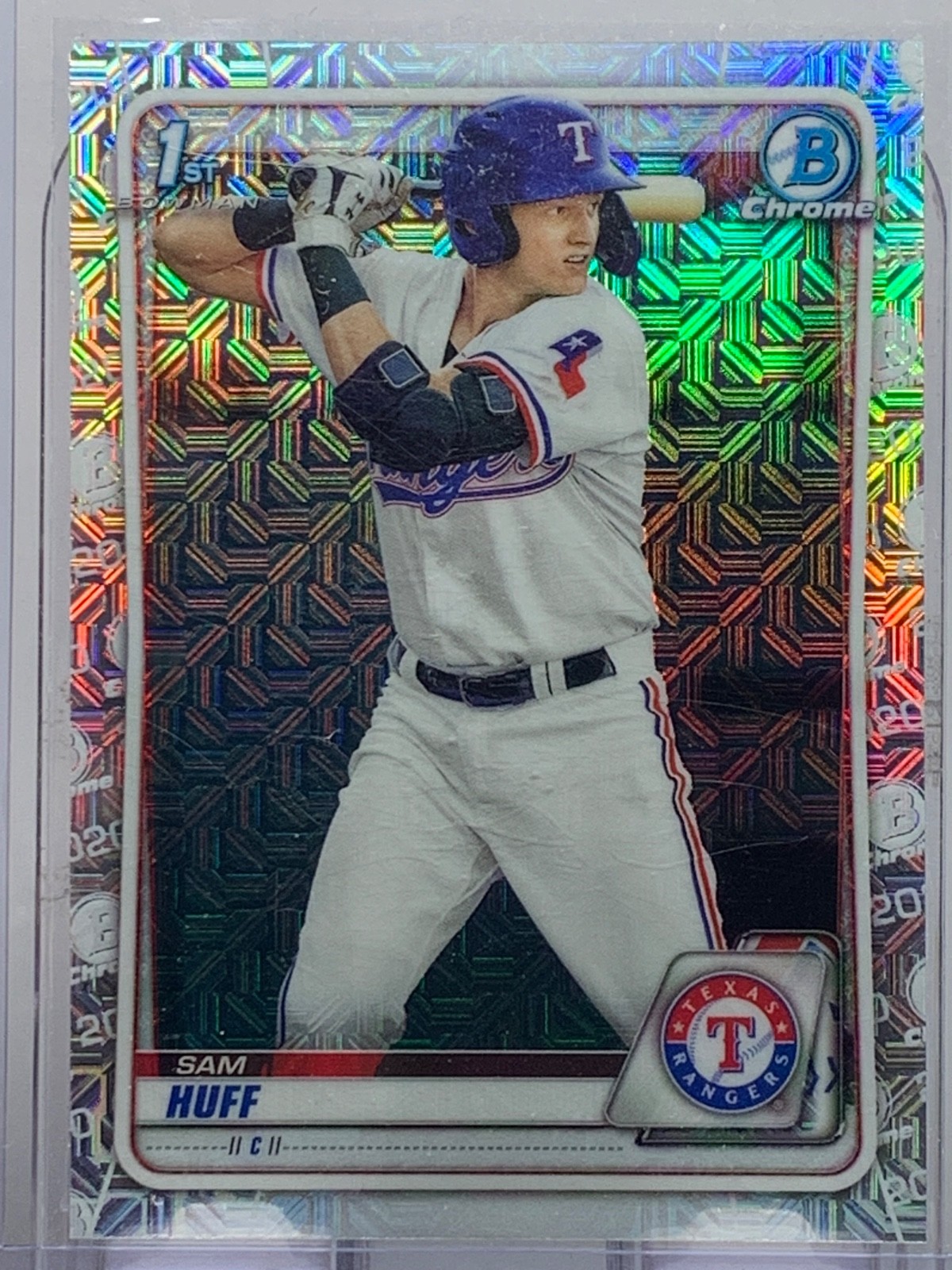 2020 Bowman Chrome 1st MOJO - Sam Huff BCP-33