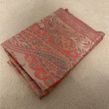 NWOT Pink Gold and Green Paisley Patterned Scarf