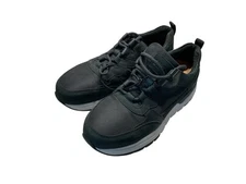 Women's Rockport Pulse Tech Comp Toe Work Sneaker Size 6 WIDE Black Leather