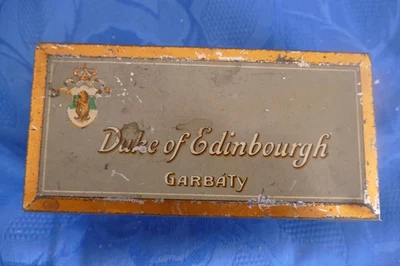 Zigarettendose, Garbaty, Duke of Edinbourgh, 1914,Metall, 100 Zigaretten Vintage - Bild 1 von 4