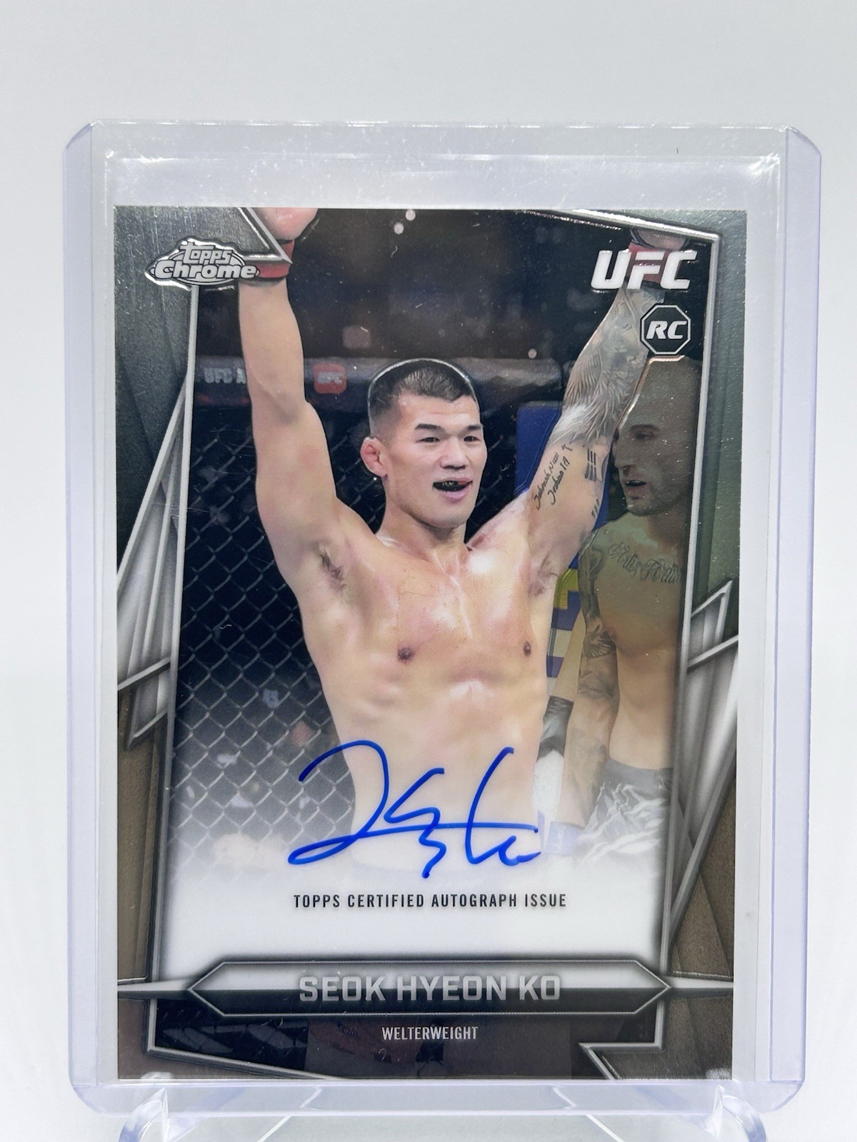 2026 TOPPS CHROME UFC SEOK HYEON KO ROOKIE ON CARD AUTO