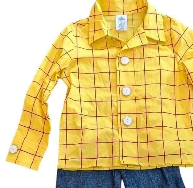 Toy Story Sheriff Woody Costume Boys 5 6 Shirt Jeans Pants Disney Store Cowboy - Image 2 of 4