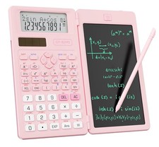 Scientific Calculators for School with Notepad, ROATEE Pink Cute School Supplies