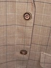 Brook Taverner Dusk Rose Linen Wool Windowpane Blazer Jacket 46R New w.o. Tag — photo 6