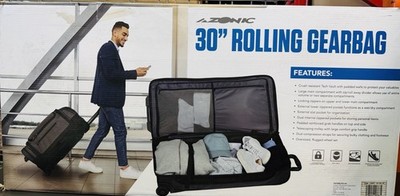 Azonic 30  Rolling Gear Bag - Heavy-Duty Travel Luggage with Wheels