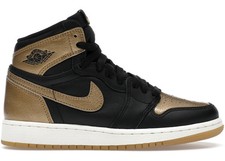Size 6.5Y - Jordan 1 Retro High OG Black Gold GS NO BOX FD1437-071