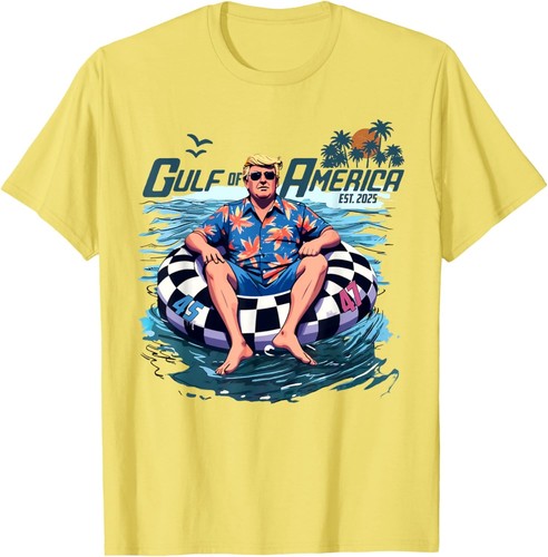 Funny Trump Shirt Gulf Of Us America Est 2025 T-Shirt Hoodie - Afbeelding 8 van 12