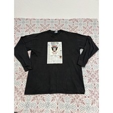 Vintage 1995 Oakland Raiders All Sport T-Shirt Long Sleeve Black XL Made in USA
