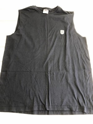 Chaps Ralph Lauren Shirt Mens XL Black 25 Sleeveless Graphic Tee Sports Casual