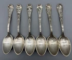 Gorham Zodiac Complete set of 12 Sterling Silver Spoons, 473 grams, Jan-Dec