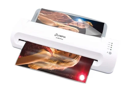Plastifieuse Olympia A 396 Plus Backloader, argent et noir, format A4 compact - Photo 1/4