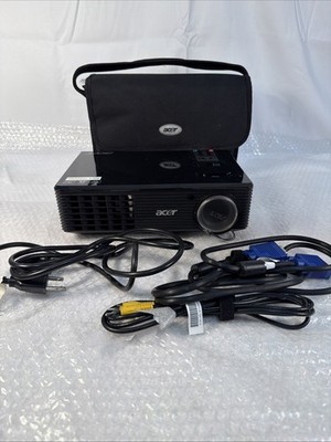 Acer X1261P DLP Portable Projector w/leads, remote control, case and manual