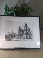 Artist Paul Geissler 1881-1965 Pencil Signed Original Radierung Etching Munchen