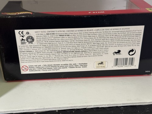 Hot Wheels Ferrari F512 M Passione Shell promo 1/24 new in box READ - Picture 6 of 8