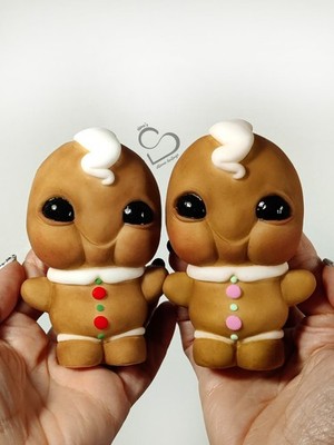 Silicone gingerbread Baby Ginger - Soft and Squishy - available in 2 versions