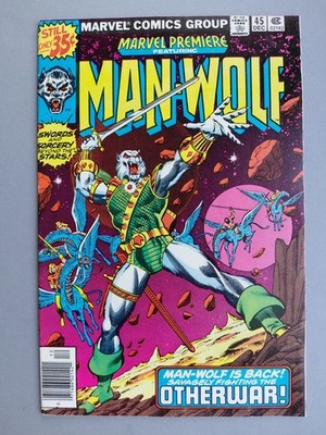 MARVEL PREMIERE #45 (Kraft/Perez) Marvel 1978 Man-Wolf 1st App Other Realm VFN-