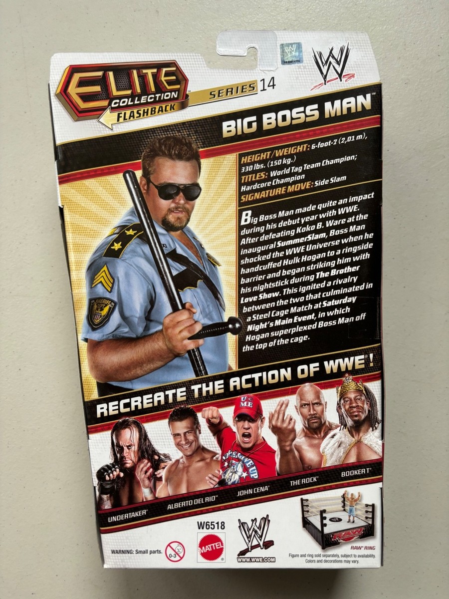 WWE Elite Big Boss Man Wrestling Figure WWF Series 14 Flashback | eBay