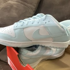 nike dunk low retro white glacier blue dv0833-104 leather sneaker men