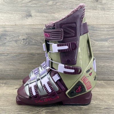 Salomon Evolution 8.0 Ski Boots Purple Khaki Size 320/25 292mm  US 11